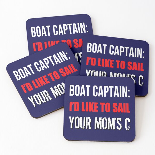 Item preview, Boat Captain Humor Tee: 'I'd Like to Sail Your Mom's C' designed and sold by tronictees.