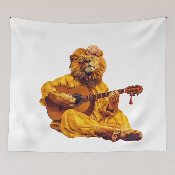 Item preview, Lion with giutar designed and sold by PixcelStudioB.