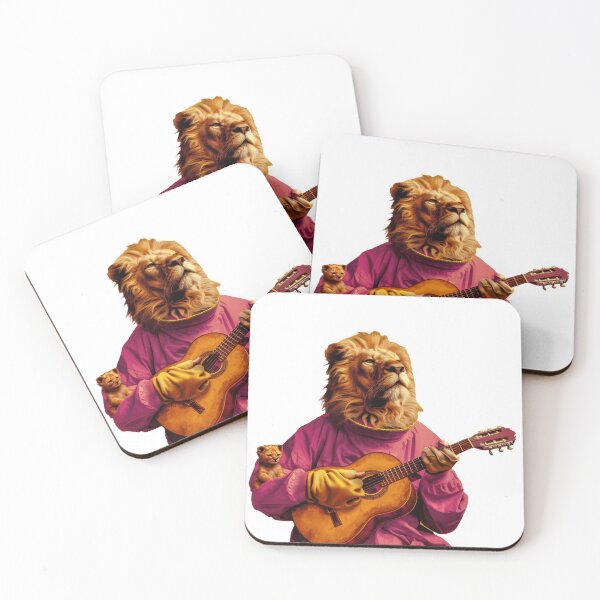 Item preview, A lion with guitar designed and sold by PixcelStudioB.