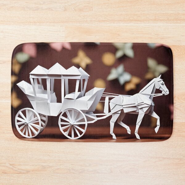 Item preview, Origami Art - Timeless Elegance: Regency Horse Drawn Carriage designed and sold by ArtfulFolds.