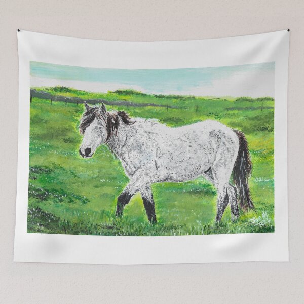 Item preview, Lundy pony in the fields designed and sold by JoeEJackson.
