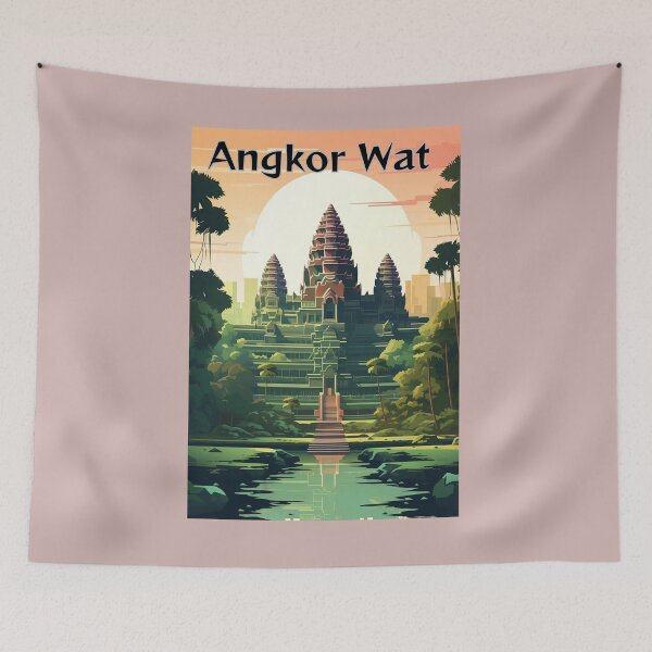 Item preview, Angkor Wat Poster designed and sold by Pixel-Lair.