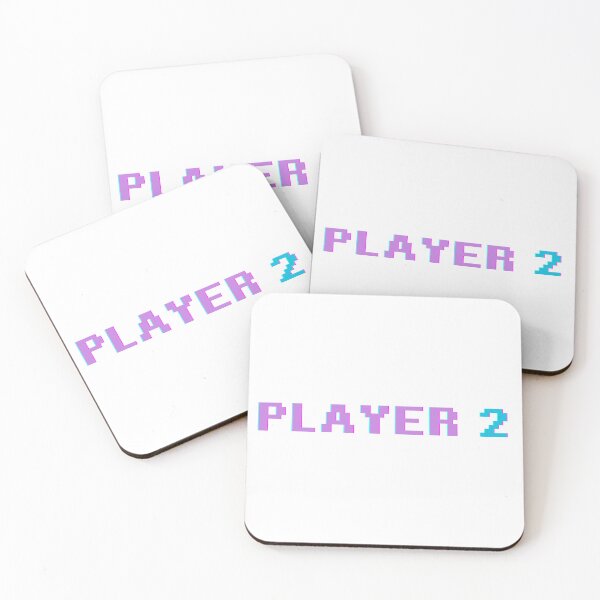 Item preview, PLAYER TWO - 8 BIT - VIDEO GAMES - GAMER - GAMING - PIXEL - Cute Art  designed and sold by ShopFanGirl.