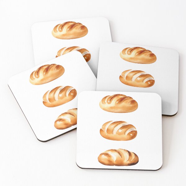 Item preview, Watercolor Sourdough Bread Loaves designed and sold by GoodSparrow.