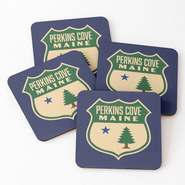 Item preview, Vintage Perkins Cove Maine Pine Tree Shield designed and sold by deadmansupplyco.