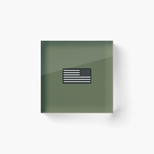 Item preview, IR U.S. Flag on Military Green Background designed and sold by Jared Davies.