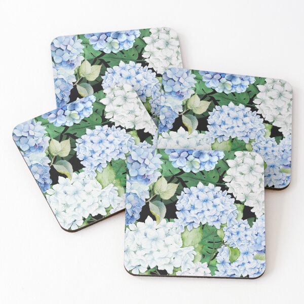 Item preview, Blue and White Hydrangea designed and sold by aboniteblanc.