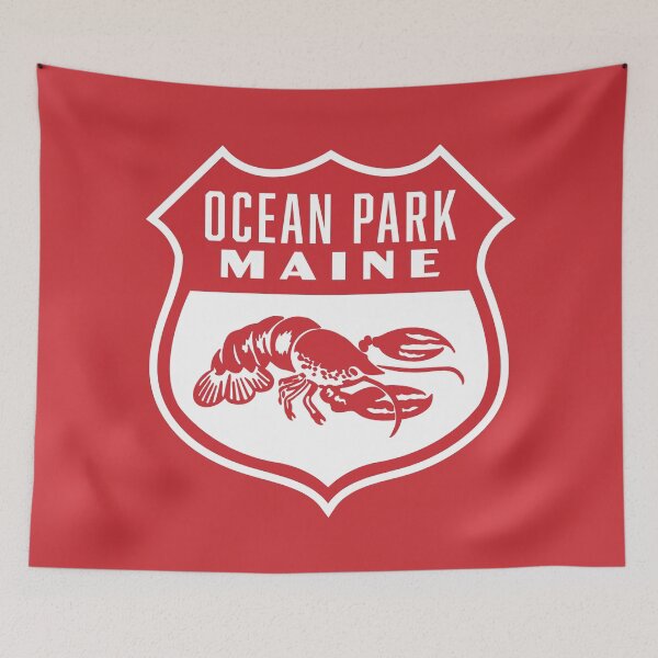Item preview, Vintage Ocean Park Maine Lobster Shield designed and sold by deadmansupplyco.
