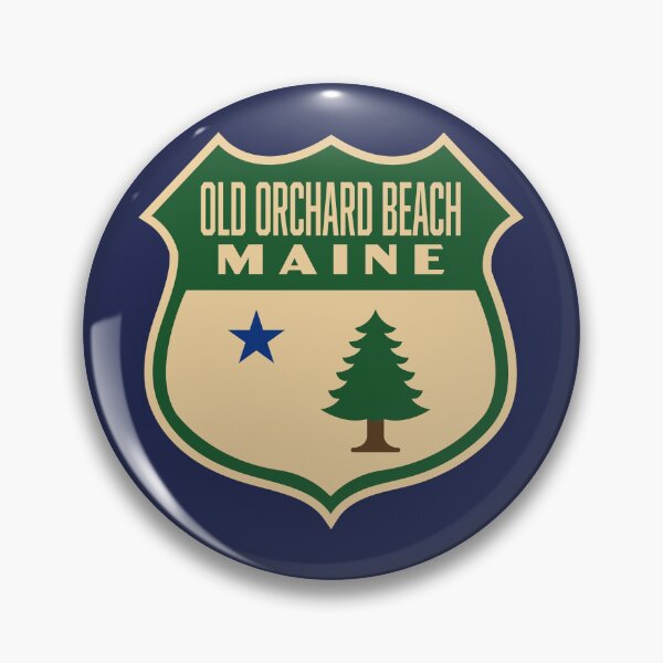 Item preview, Vintage Old Orchard Beach Maine Pine Tree Shield designed and sold by deadmansupplyco.