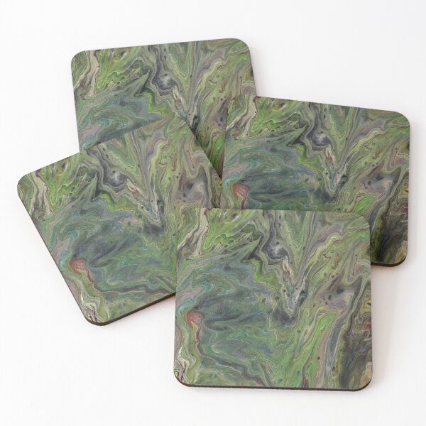 Item preview, Hanging Out Flowing Natural Green Acrylic Abstract designed and sold by Doug  Siegel.