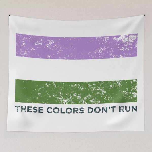 Item preview, These Colors Don't Run -- Genderqueer designed and sold by Balerion6.