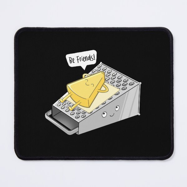 Item preview, A friendship between a slice of Cheddar cheese and a box grater! designed and sold by BaldandBold.