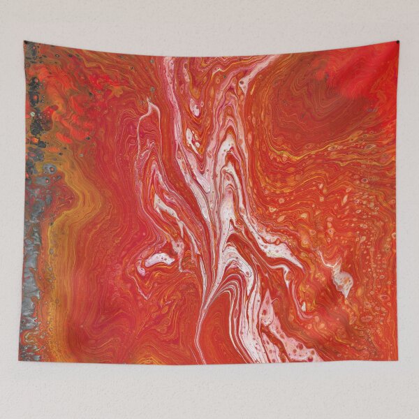 Item preview, Keep A Drivin 1 Flamin Orange Red Acrylic Abstract designed and sold by Doug  Siegel.