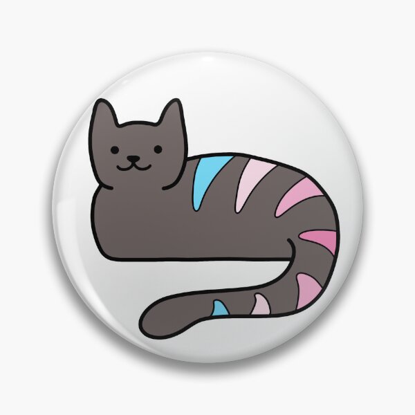 Item preview, Gato del orgullo trans femenino designed and sold by caitodoesstuff.