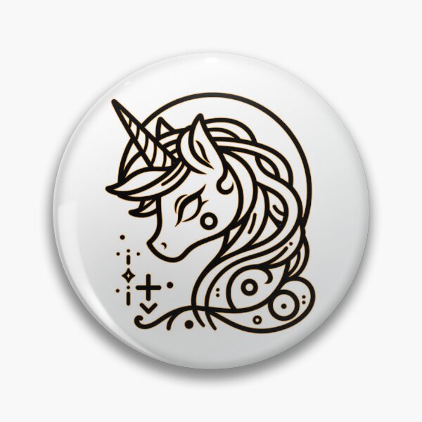 Item preview, Elegant Fantasy Minimalist Unicorn designed and sold by Dynke.