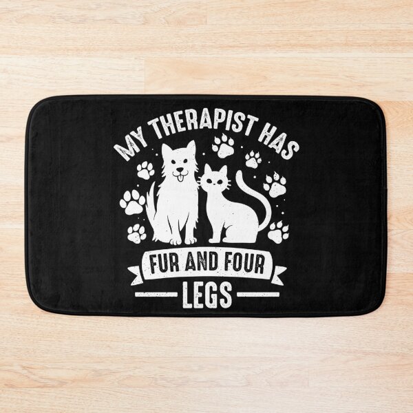 Item preview, My Therapist Has Fur and Four Legs Pet Animal Rescue designed and sold by Crush Retro®.