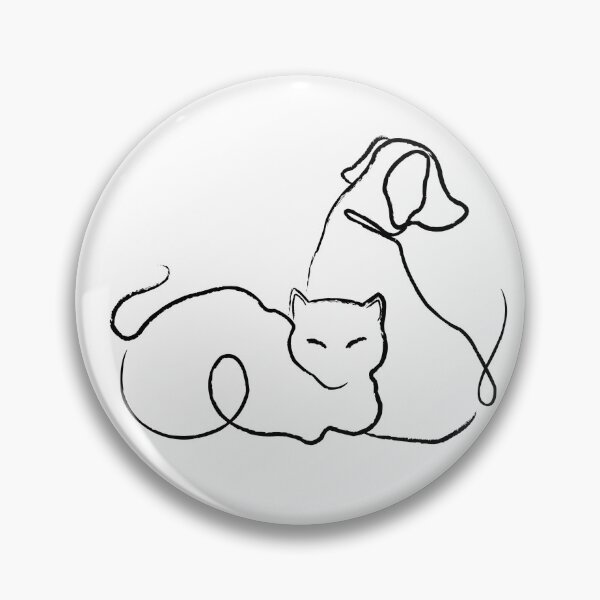 Item preview, Simple Cat and Dog designed and sold by DickinsonDesign.