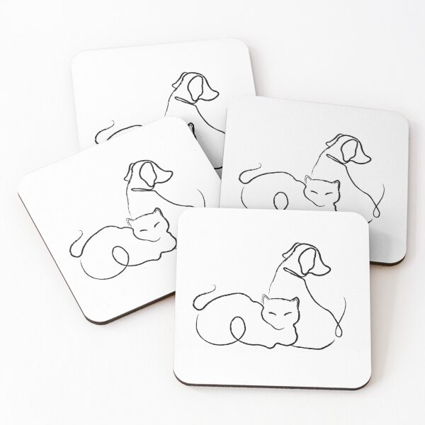Item preview, Simple Cat and Dog designed and sold by DickinsonDesign.