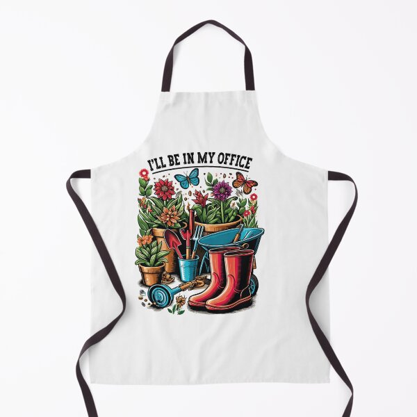 Item preview, Gardener's Office: Vibrant Garden Tools and Flowers Illustration designed and sold by Opheli-awould.