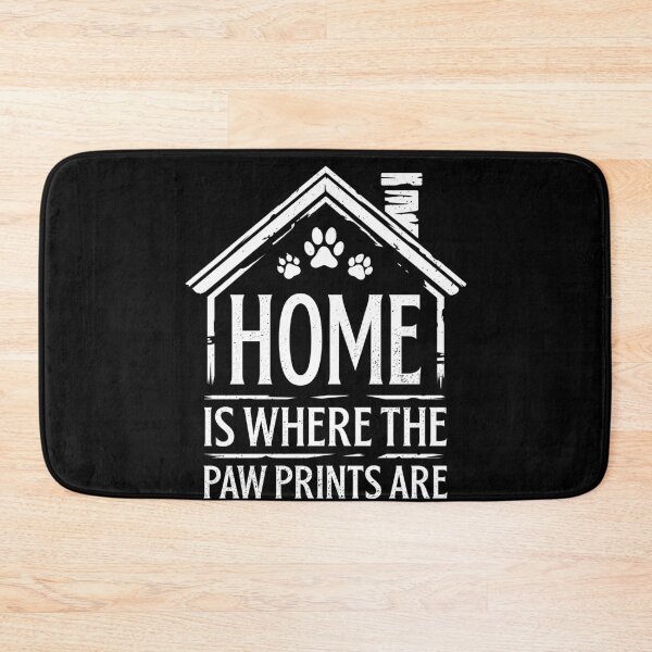 Item preview, Home is Where the Paw Prints Are Dog Animal Rescue designed and sold by Crush Retro®.
