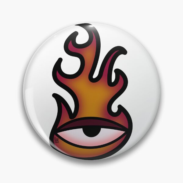 Artikelvorschau, Kopie von „I'm Watching You – Fire with an Eye – Doodle“. entworfen und verkauft von rikymorphe.