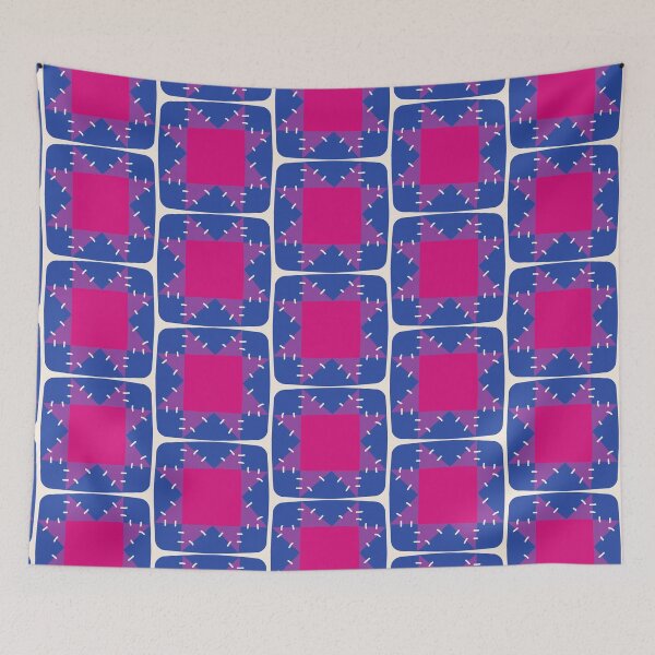 Item preview, bisexual quilt square designed and sold by careofjacks.