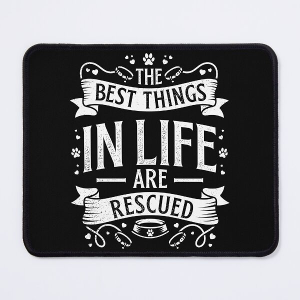 Item preview, The Best Things in Life are Rescued Dog Animal Lover designed and sold by Crush Retro®.