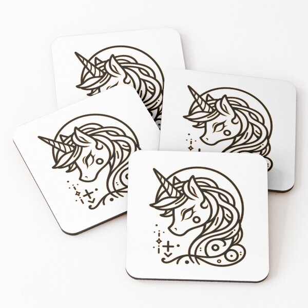 Item preview, Elegant Fantasy Minimalist Unicorn designed and sold by Dynke.