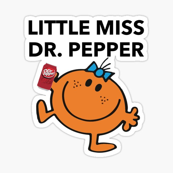 Vista previa del artículo con la obra «Pequeña señorita Dr. Pepper», diseñado y vendido por shopwithemily.