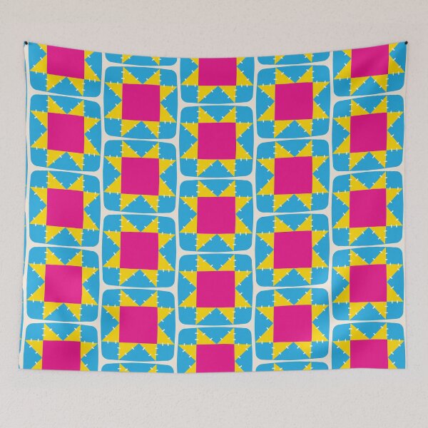 Item preview, pansexual quilt square designed and sold by careofjacks.