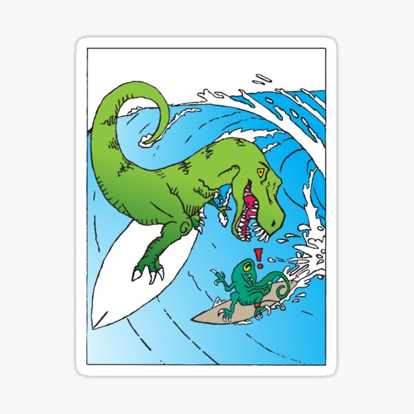 Item preview, Surfing T-Rex designed and sold by veryarticulated.