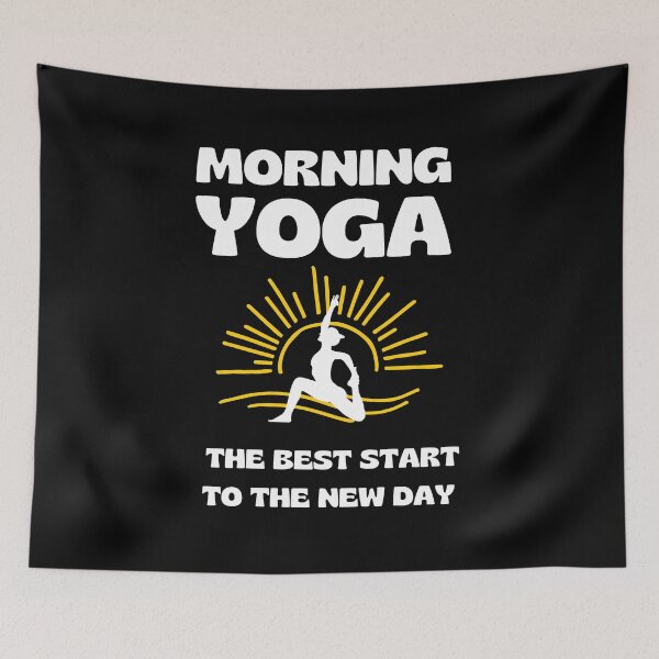 Item preview, Morning Yoga Best Start to the New Day designed and sold by DivineMovement.
