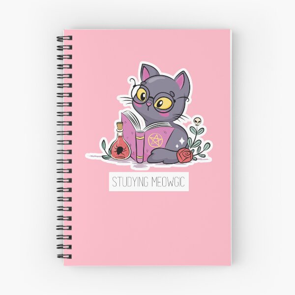 Item preview, Studying meowgic #CatGifts #CatLady #CatMom #CatDad #CatLife designed and sold by Anna Halasek.