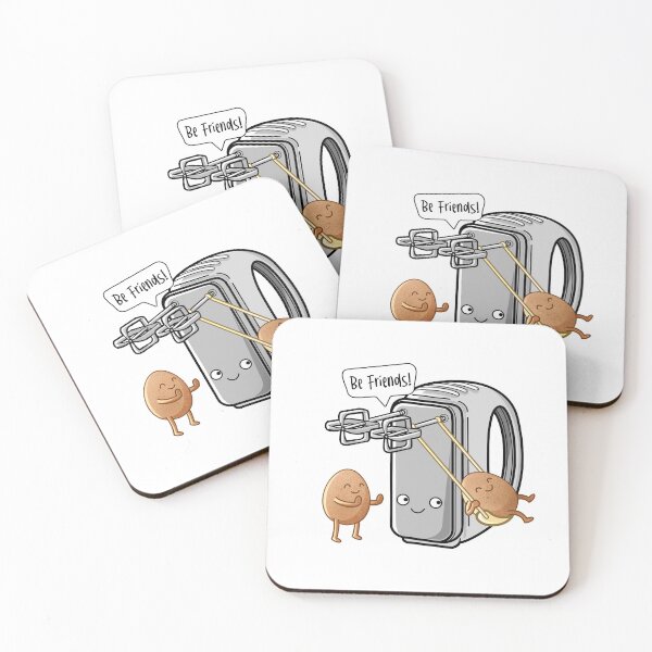 Item preview, A friendship between two eggs and an electric hand whisk! designed and sold by BaldandBold.