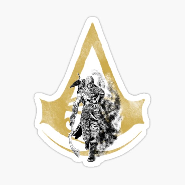 Vista previa del artículo con la obra «Símbolo del asesino egipcio Bayek - Assassin's Creed», diseñado y vendido por Cadu-Arts.