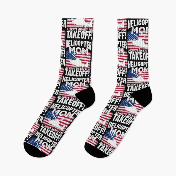 Item preview,  USA Flag Helicopter Mom Always Ready For Takeoff Funny Helicopter Parent   designed and sold by Smix Pixels.