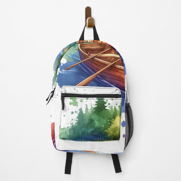 Item preview, Canoe on a Lake Illustration designed and sold by JesNoh.