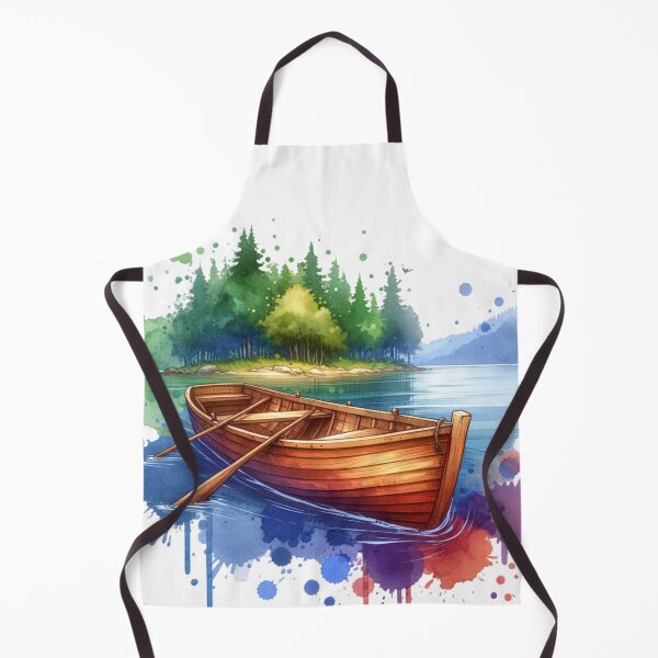 Item preview, Canoe on a Lake Illustration designed and sold by JesNoh.