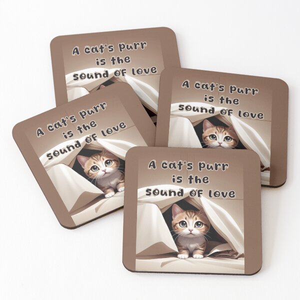 Item preview, A Cat's Purr is the Sound of Love Cute Baby Kitty  designed and sold by La Loca.