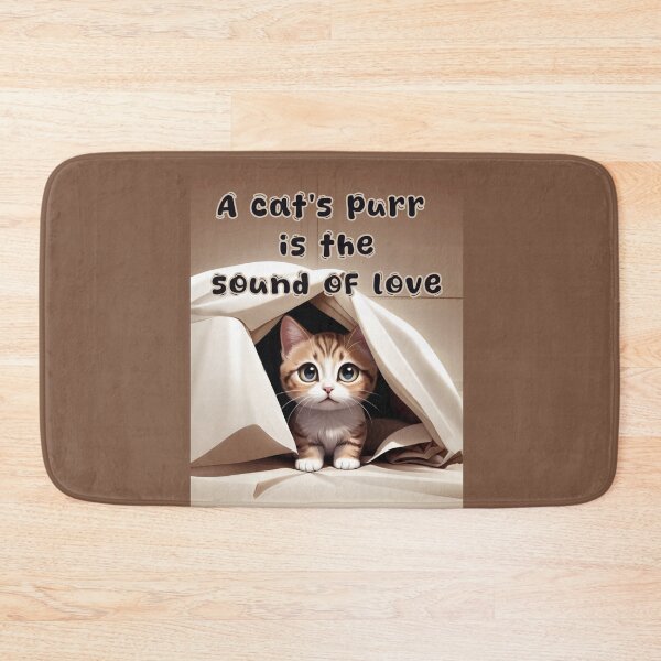 Item preview, A Cat's Purr is the Sound of Love Cute Baby Kitty  designed and sold by La Loca.