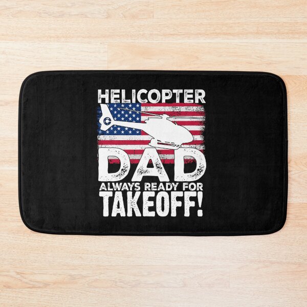 Item preview, USA Flag Helicopter Dad Always Ready For Takeoff Funny Helicopter Parent   designed and sold by Smix Pixels.