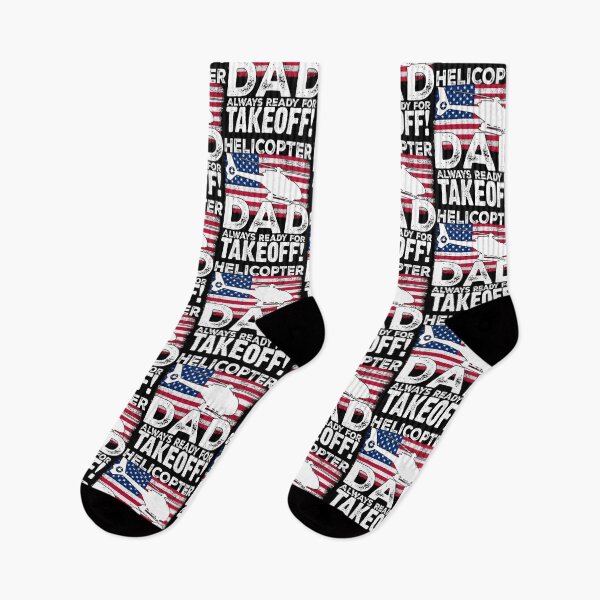 Item preview, USA Flag Helicopter Dad Always Ready For Takeoff Funny Helicopter Parent   designed and sold by Smix Pixels.