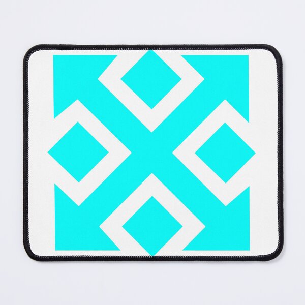 Item preview, Four Square Arrows Aqua on White designed and sold by Greenwood2112.