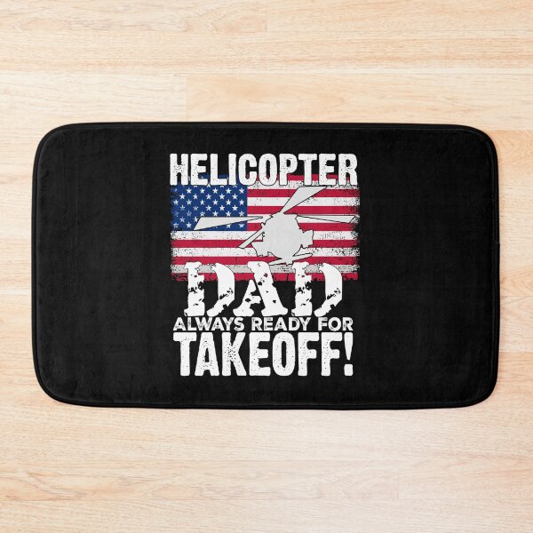 Item preview,  USA Flag Helicopter Dad Always Ready For Takeoff Funny Helicopter Parent   designed and sold by Smix Pixels.