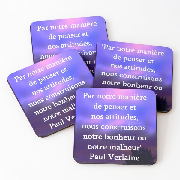 Aperçu de l'œuvre Citation de Paul Verlaine créée et vendue par GoodNRG Boutique .