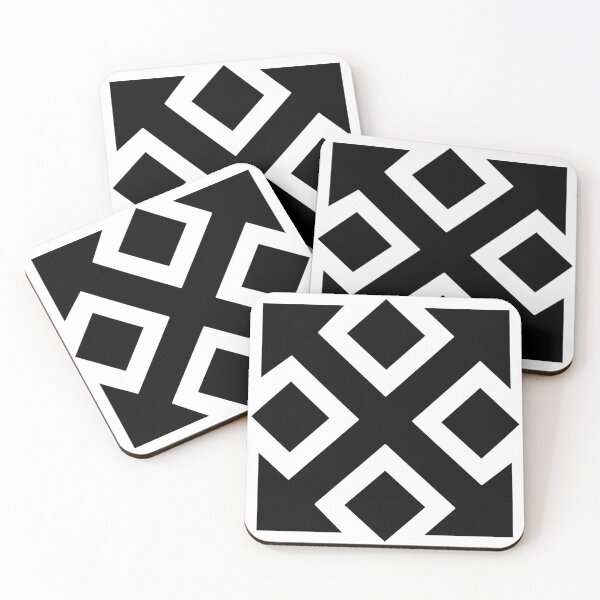 Item preview, Four Square Arrows Black on White designed and sold by Greenwood2112.