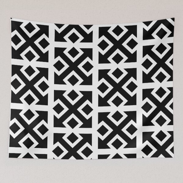 Item preview, Four Square Arrows Black on White designed and sold by Greenwood2112.
