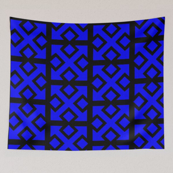Item preview, Four Square Arrows Blue on Black designed and sold by Greenwood2112.