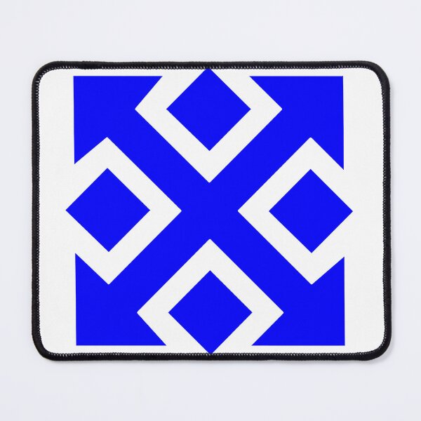 Item preview, Four Square Arrows Blue on White designed and sold by Greenwood2112.