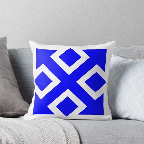Item preview, Four Square Arrows Blue on White designed and sold by Greenwood2112.